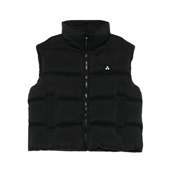 ピューテリー メンズ 厚地の外套 アウター Matt padded gilet Black