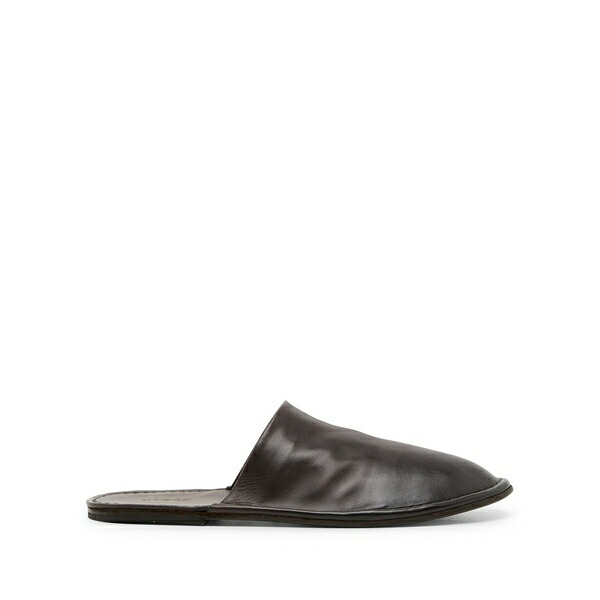マーシャル  メンズ サンダル シューズ Filo round-toe leather mules Brown