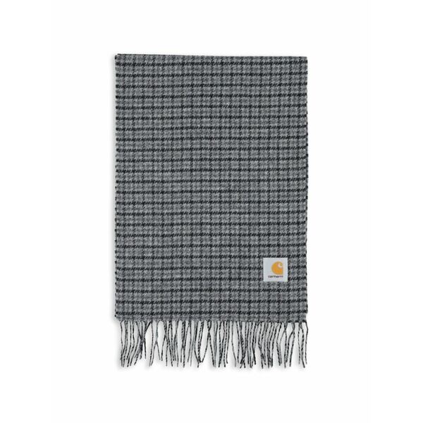 鉄道車両ハート型 メンズ 消音装置・袈裟・えり巻き 佩び物 Checked fringed scarf Grey