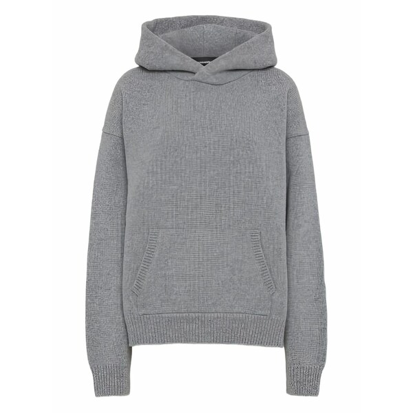 ディースクエアード レディース 編み物\u0026スウェーター アウター Hooded pocket sweater Grey