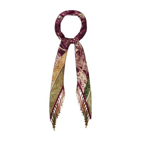 ピエール＝ルイ・マシア メンズ えり巻き・袈裟・えり巻き 付属物 Geometric-pattern fringed-edges scarf Neutrals