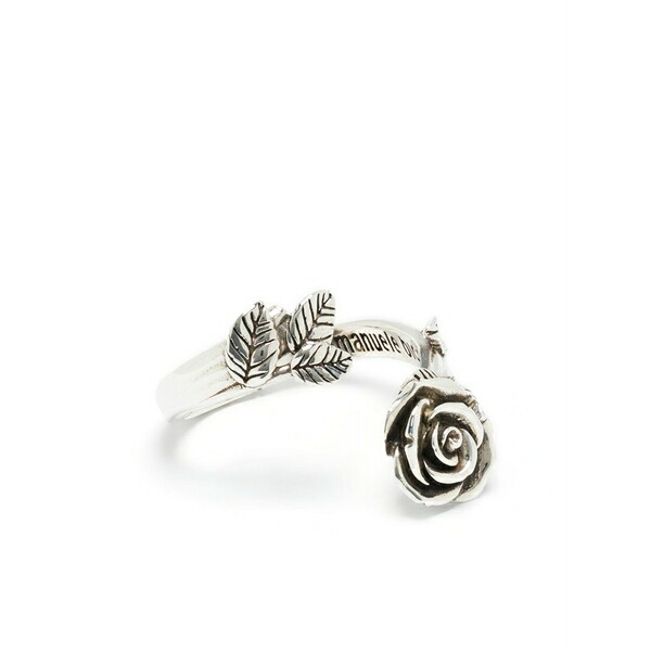 エマニュエレ ビコッキ メンズ 輪っか 佩び物 Wild rose spiral ring Silver