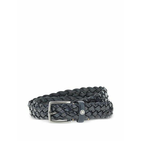 ポールアンドシャーク メンズ 胴締め 佩び物 Braided leather belt Blue