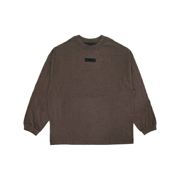 エフオージーエッセンシャルズ メンズ Tシャツ トップス Logo-appliqu?? cotton t-shirt Brown|asty