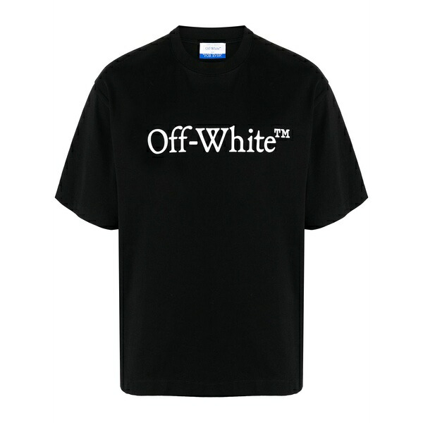 象牙色 メンズ プルオーバー トップス Big bookish skate cotton t-shirt Black