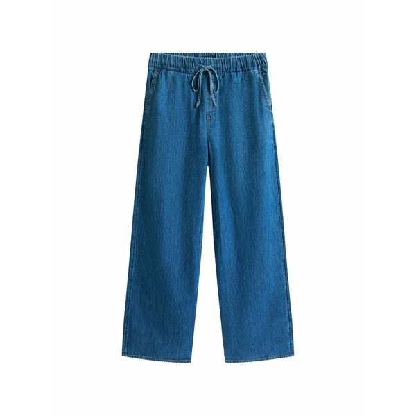 トミーヒルフィガー レディース デニムパンツ ボトムス Drawstring-fastening jeans Blue｜asty