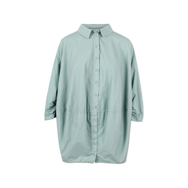 ブラック レーベル レディース シャツ トップス Buttoned mini shirt dress Blue
