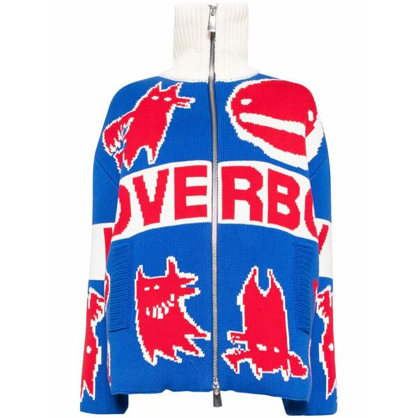 プリンスチャールズ島・ジェフリー レディース 上衣＆上衣 アウター Knitted puffer jacket Blue