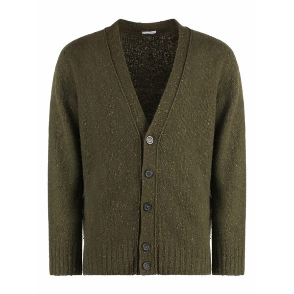 マロ メンズ ジレー アウター Cashmere cardigan Green