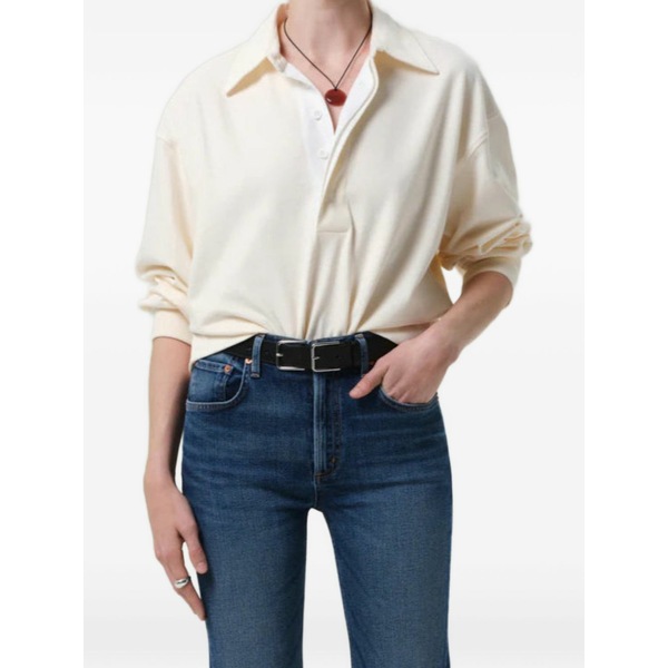 シチズンズ オブ 人間らしさ レディース スポーツシャツ トップス Aris long-sleeve polo top Neutrals