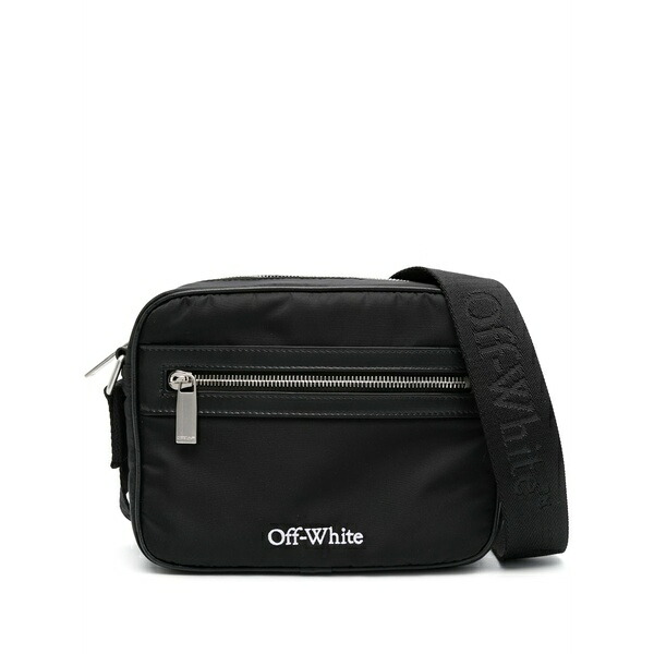 象牙色 メンズ ショルダーバッグ 御徒面子 Core logo-print camera bag Black