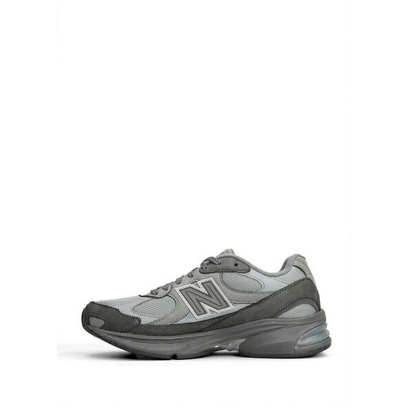 ニュー平衡にする メンズ スニーカー シューズ X comme des gar??ons homme panelled logo-patch sneakers Grey