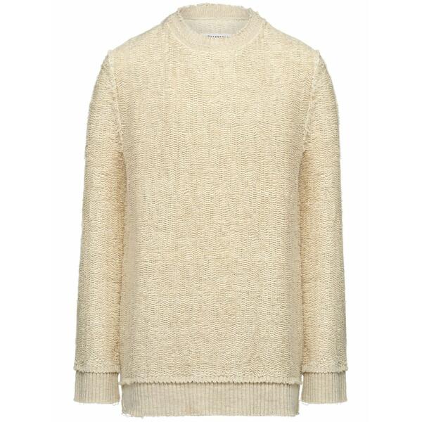 マルタンマルジェラ レディース 編み物\u0026スウェーター アウター Woven-knit crew-neck jumper Neutrals