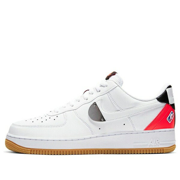 Nike ナイキ メンズ スニーカー  【Nike x NBA Air Force 1 \u002707 LV8 \u0027White Bright Crimson\u0027 CT2298-101】  大きさ US_11.5(29.5珊)