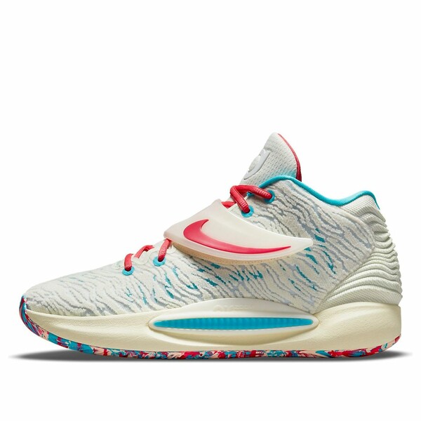 Nike ナイキ メンズ スニーカー  【Nike KD 14 EP \u0027White Aqua Blue Multi-Color\u0027 CZ0170-700】  大きさ US_6.5(24.5糎)