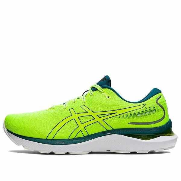 ASICS アシックス メンズ スニーカー  【ASICS Gel-Cumulus 24 \u0027Safety Yellow Velvet Pine\u0027 1011B366-750】  大きさ US_10.5(28.5糎)