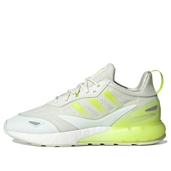 adidas アディダス メンズ スニーカー  【adidas ZX 2K Boost 2.0 \u0027White Semi Solar Slime\u0027 GZ7734】  大きさ US_12.5(30.5糎)