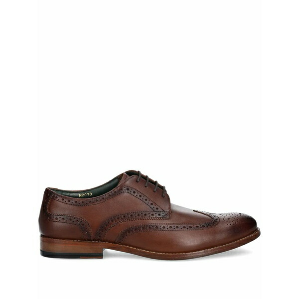 クラークス メンズ ドレスシューズ シューズ Leather lace-up shoes Brown