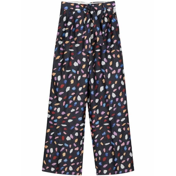 エッセンシャルアントワープ レディース カジュアルパンツ ボトムス Frankrijk graphic-print palazzo pants Blue|asty