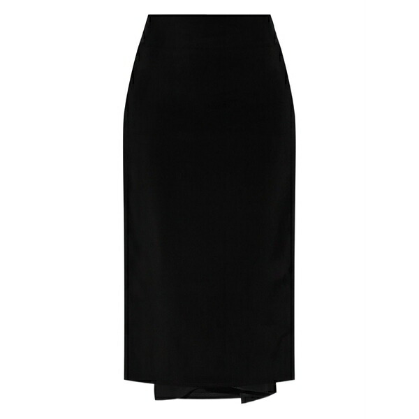 ジャクエムス レディース スカート ボトムス Draped midi skirt Black｜asty