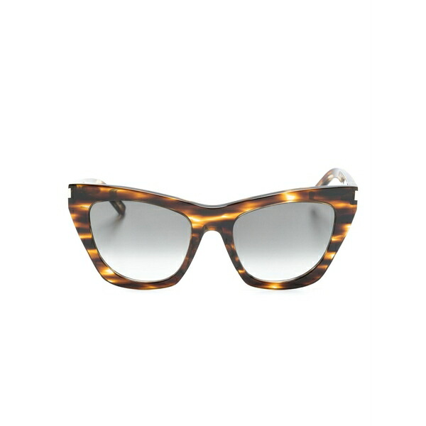 サンローラン アイウェア レディース 黒眼鏡＆アイウェア 付属物 Kate cat-eye frame sunglasses  Brown 眼鏡・サングラス-バッグ・小物・ブランド雑貨
