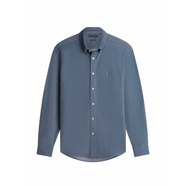 トミー ヒルフィガー メンズ シャツ トップス Long-sleeve shirt Blue