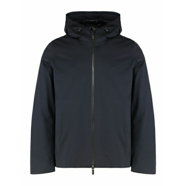 アールアールディ メンズ ジャケット＆ブルゾン アウター Terzilio floating storm zipped-hooded jacket Blue