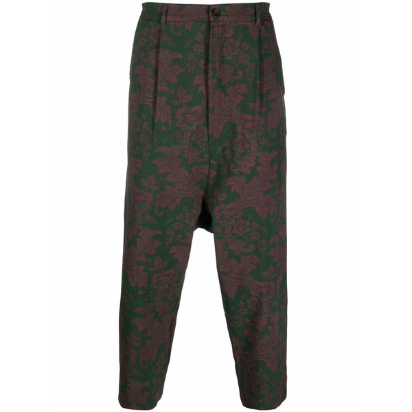 ピエール=ルイ・マシア メンズ カジュアルパンツ ボトムス Floral-print trousers Green|asty