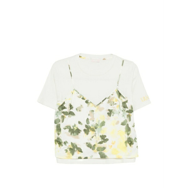 リュージョー レディース プルオーバー トップス Layered t-shirt Neutrals
