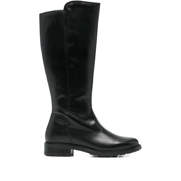 キーズ レディース ブーツ シューズ Zip calf leather boots Black|asty