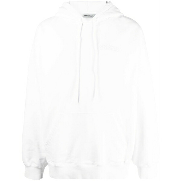 カーハート メンズ パーカー・スウェットシャツ アウター Graphic-print cotton hoodie White｜asty
