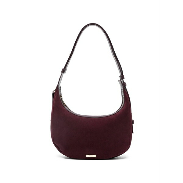 アスピナルオブロンドン レディース ショルダーバッグ バッグ Hudson crescent shoulder bag Purple|asty