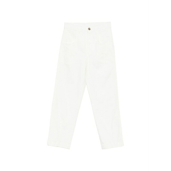 イレブンティ レディース カジュアルパンツ ボトムス Belt-loops trousers White|asty