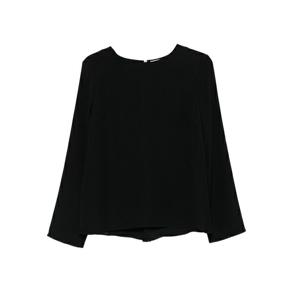 パロッシュ レディース シャツ トップス Long-sleeve blouse Black｜asty