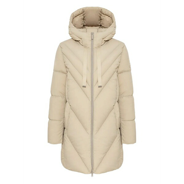 コルマール レディース 厚地の外套 アウター Hooded quilted coat Neutrals