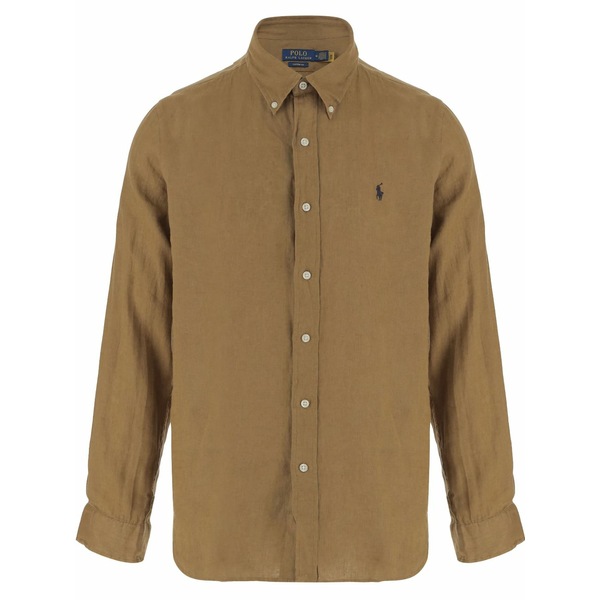 ラルフローレン メンズ シャツ トップス Cotton shirt Brown｜asty