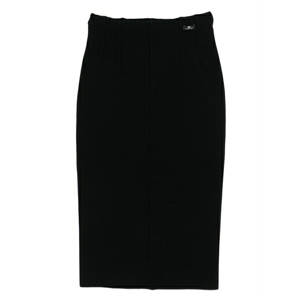 エリザベスフランキ レディース スカート ボトムス Back-detail midi pencil skirt Black｜asty