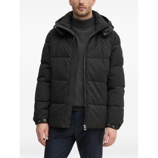 ジョープ メンズ ジャケット&ブルゾン アウター Hooded puffer jacket Black|asty
