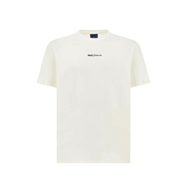 ポールアンドシャーク メンズ Tシャツ トップス Crew-neck t-shirt White｜asty