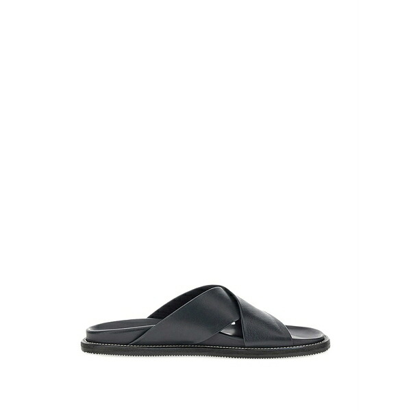 ポールアンドシャーク メンズ サンダル シューズ Cross-strap leather sandals Blue｜asty 69,740円