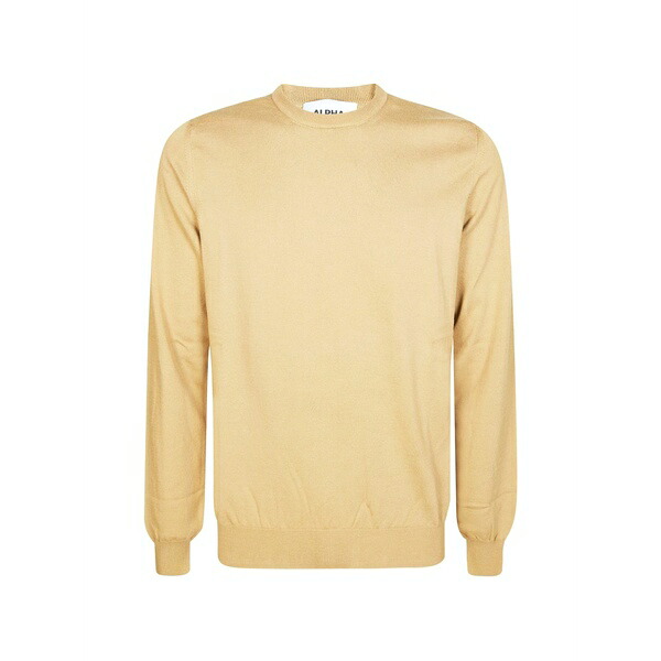 アルファス テューディオ メンズ 編み物\u0026プルオーバー アウター Fine-knit jumper Yellow