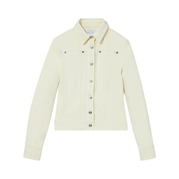 プロエンザ スクーラー 白いこと 付け札 レディース 上衣＆上衣 アウター Buttoned panelled denim jacket Neutrals