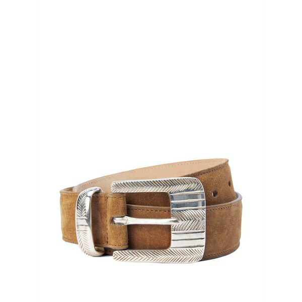 ラジャンス レディース 三尺帯 付属物 Aya suede western belt Brown