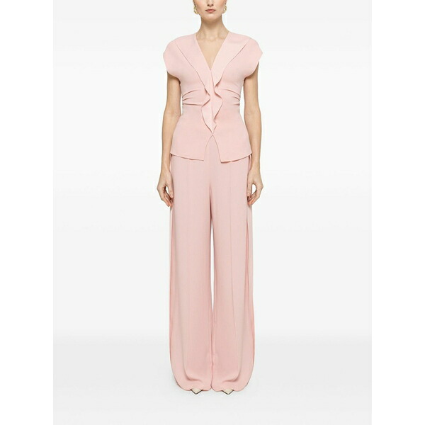 ニッサ レディース カジュアルパンツ ボトムス High-rise wide-leg trousers Pink|asty