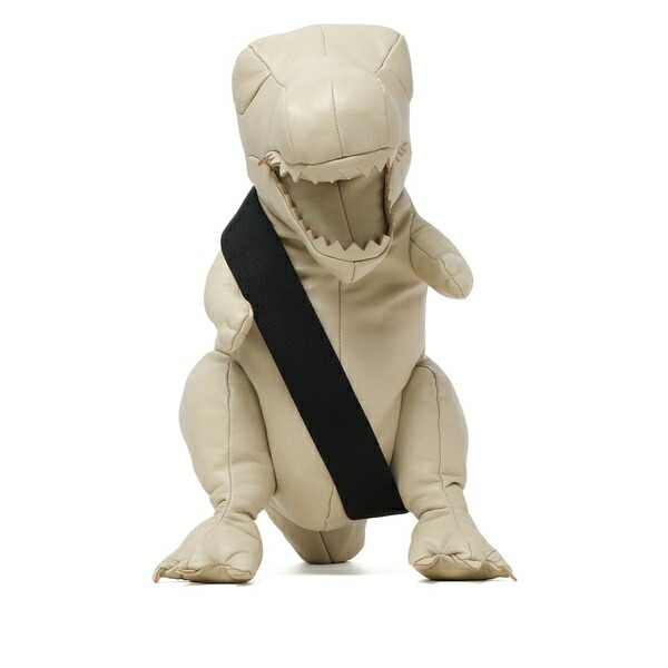 ミハラヤスヒロ メンズ ショルダーバッグ 御徒面子 Dinosaur-shaped leather messenger bag Neutrals