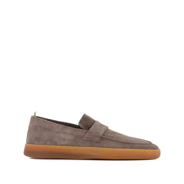 オフィチーネ クリエイティブ メンズ スリッポン・ローファー シューズ Suede loafers Brown｜asty