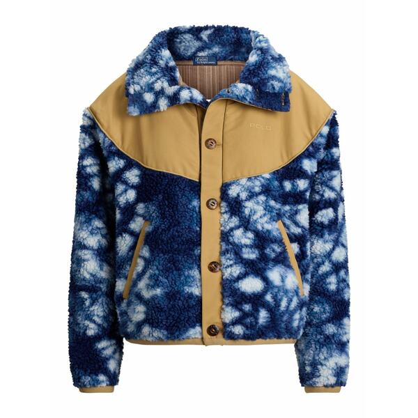 ラルフローレン レディース 上衣＆上衣 アウター Tie-dye fleece jacket Blue レディースファッション-コート・ジャケット