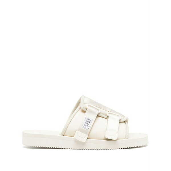 スイまかない方 メンズ サンダル シューズ Kaw-cab logo-patch slides Neutrals