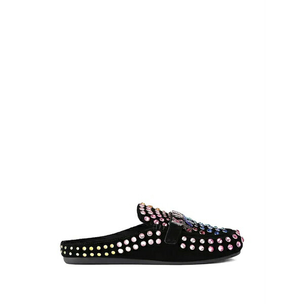 カートジェイガーロンドン レディース サンダル シューズ Crystal-embellished slipper mules Black|asty