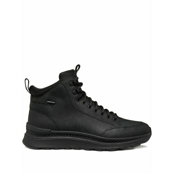 ジェオックス メンズ ブーツ シューズ Lace-up leather boots Black｜asty